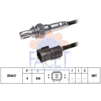 Sonde lambda FACET 10.8017