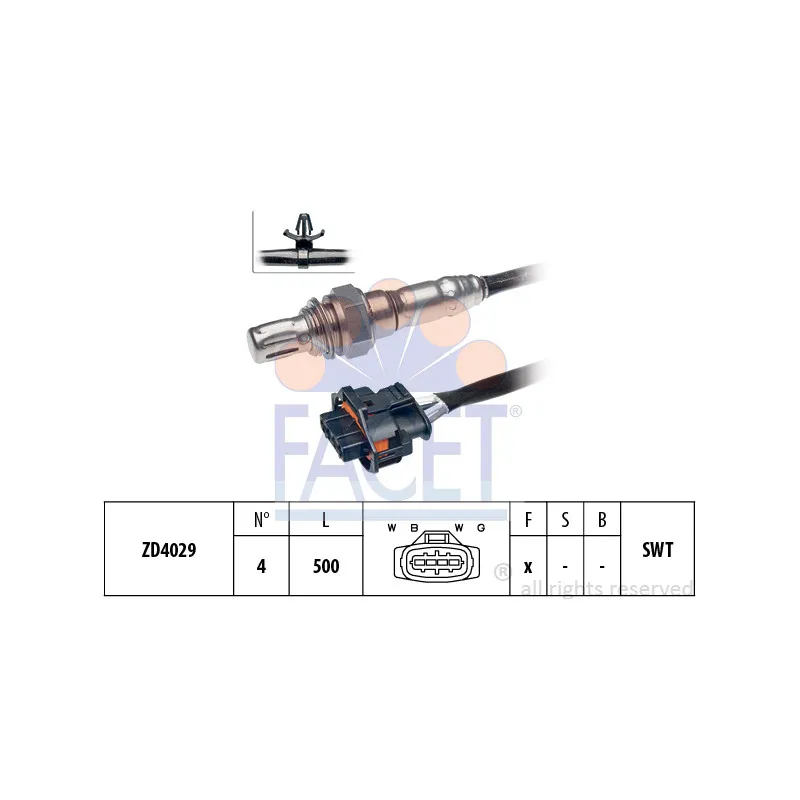 Sonde lambda FACET 10.8065