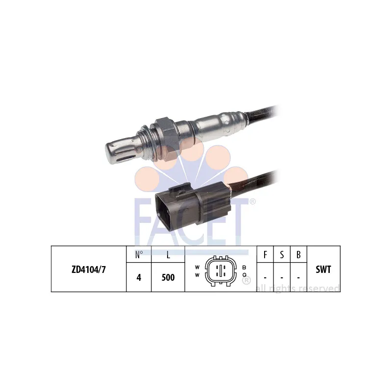 Sonde lambda FACET 10.8073