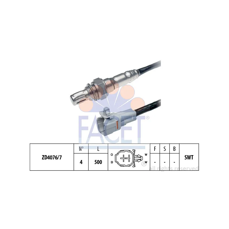 Sonde lambda FACET 10.8090