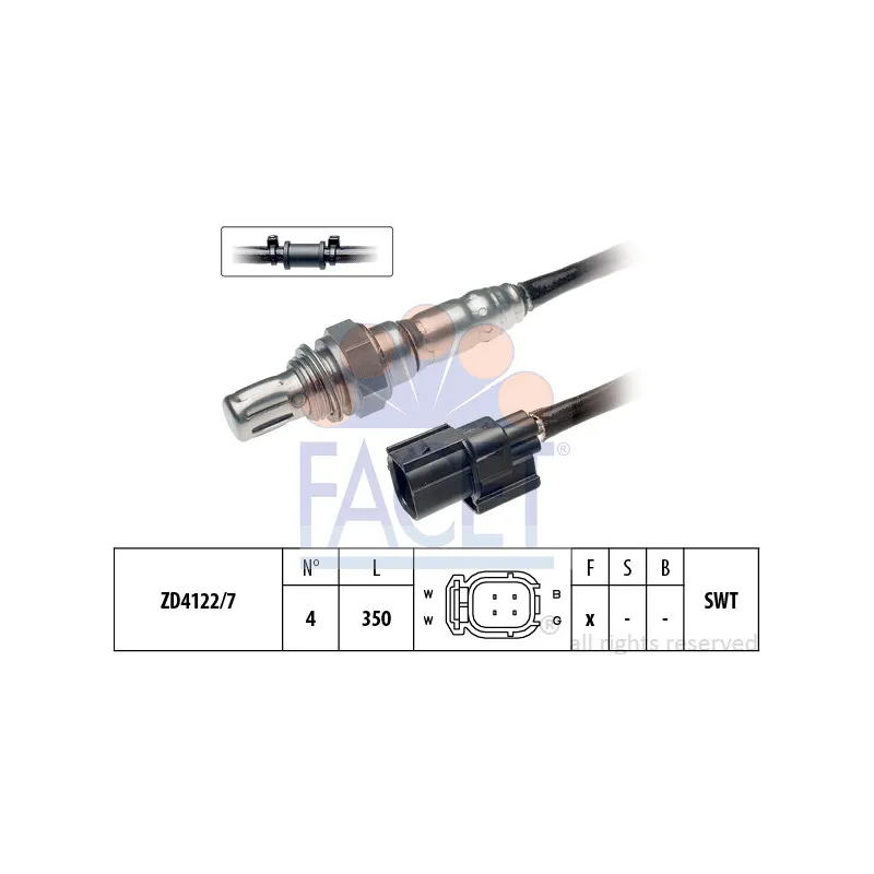 Sonde lambda FACET 10.8152