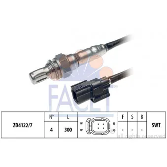 Sonde lambda FACET 10.8153