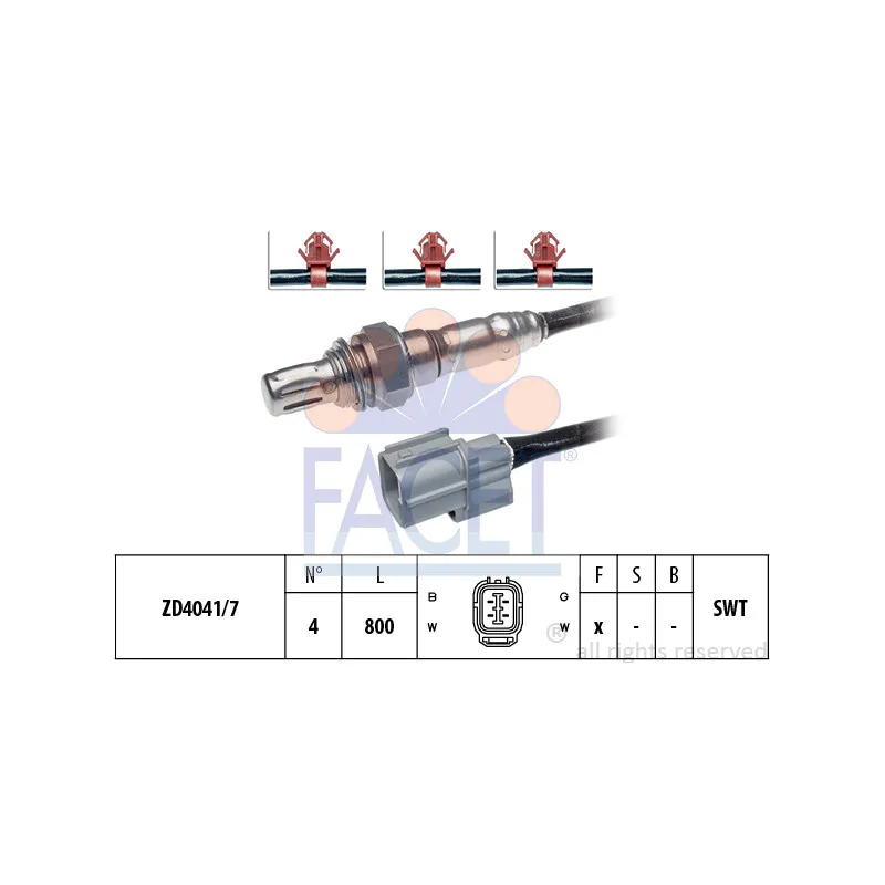Sonde lambda FACET 10.8161