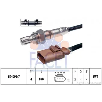 Sonde lambda FACET 10.8189