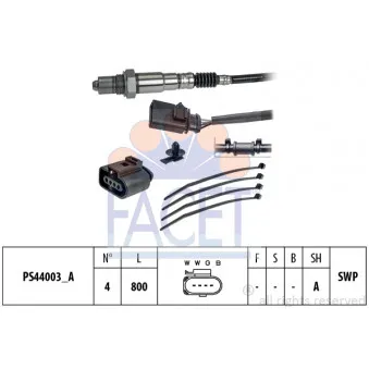 Sonde lambda FACET 10.8243