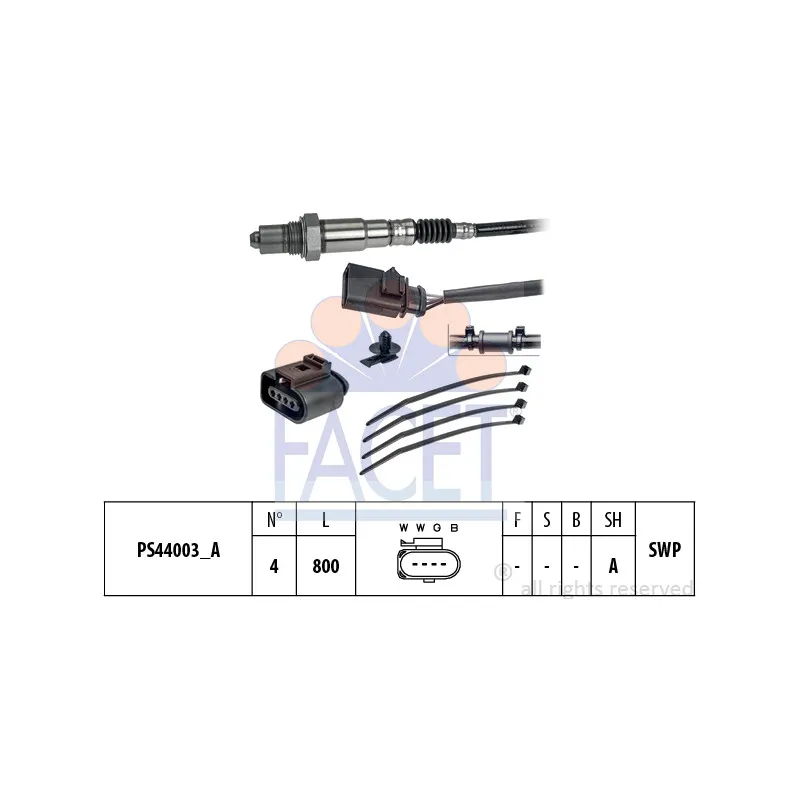 Sonde lambda FACET 10.8243