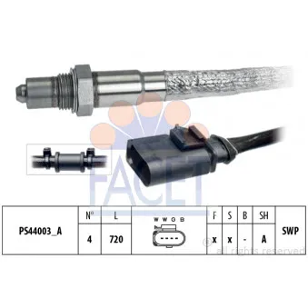 Sonde lambda FACET 10.8244