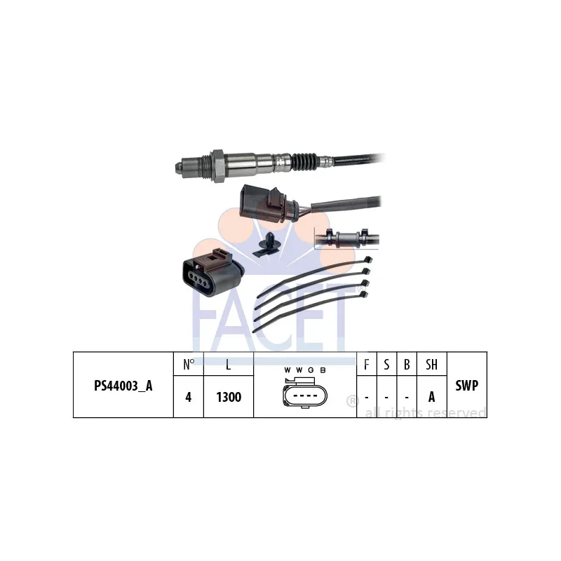 Sonde lambda FACET 10.8245