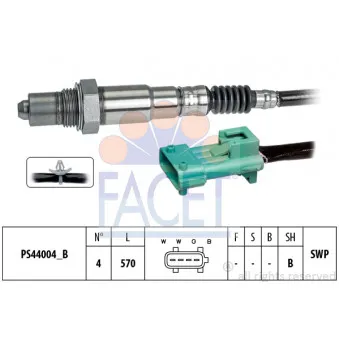 Sonde lambda FACET 10.8246