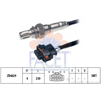 Sonde lambda FACET 10.8249