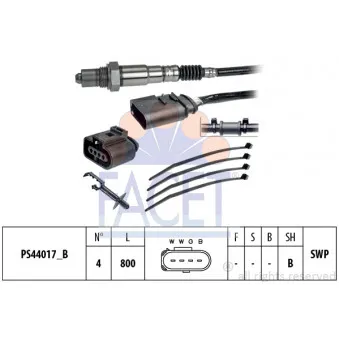 Sonde lambda FACET 10.8253