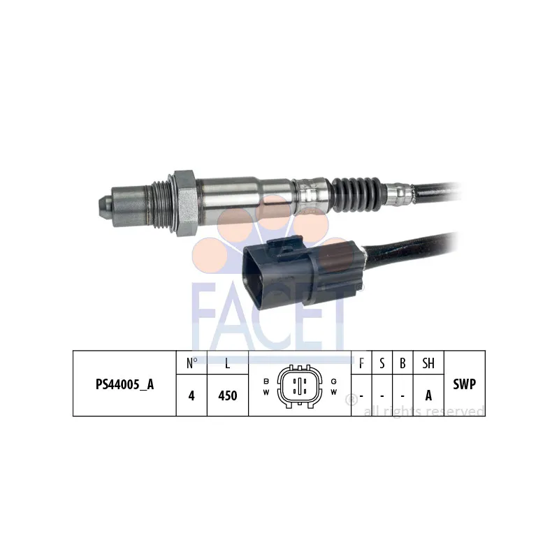 Sonde lambda FACET 10.8256