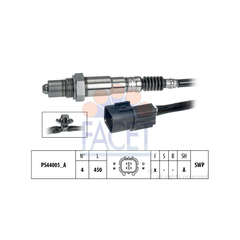 Sonde lambda FACET 10.8261