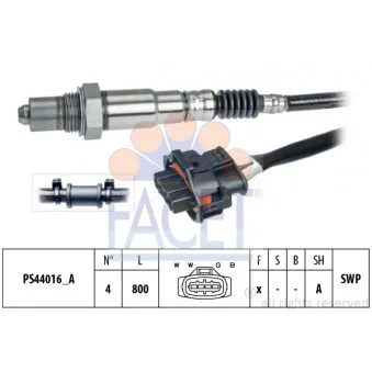 Sonde lambda FACET 10.8263