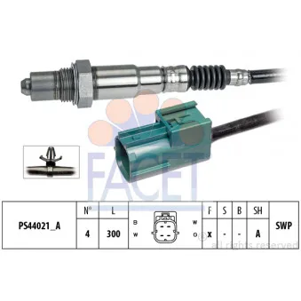 Sonde lambda FACET 10.8303