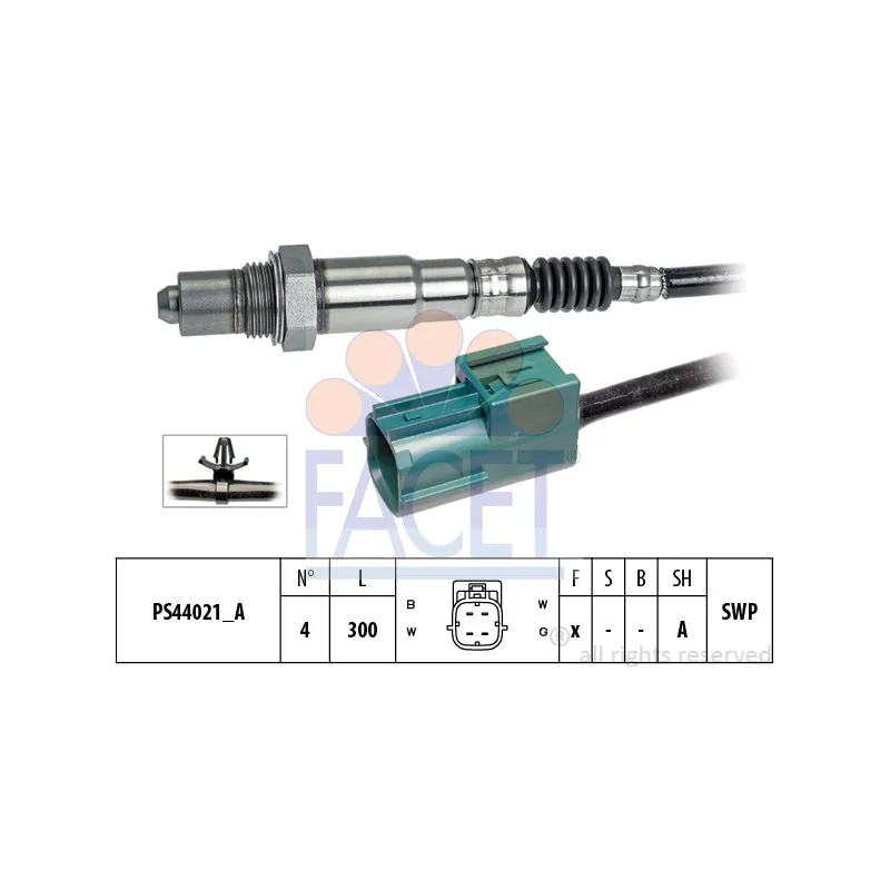 Sonde lambda FACET 10.8303