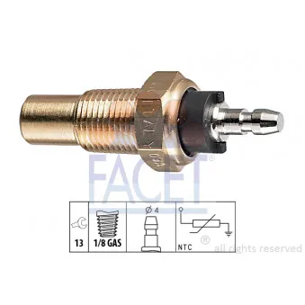Sonde de température, liquide de refroidissement FACET