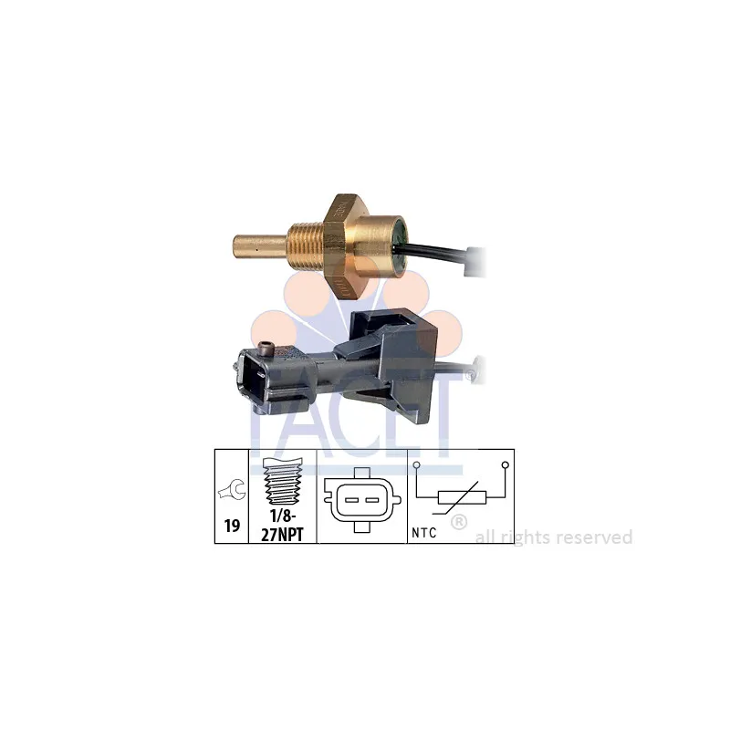 Sonde de température, liquide de refroidissement FACET 7.3253