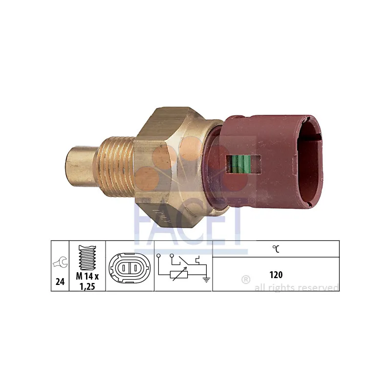 Sonde de température, liquide de refroidissement FACET 7.3534