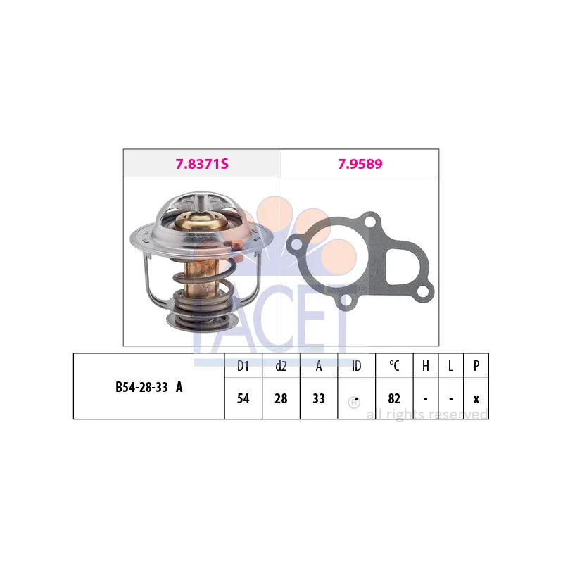 Thermostat d'eau FACET 7.8372