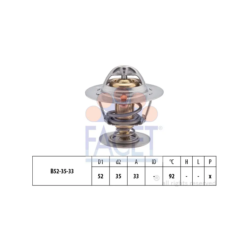 Thermostat d'eau FACET 7.8396S