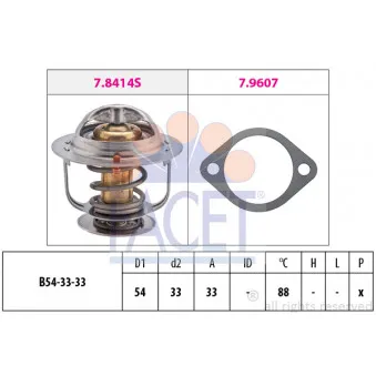 Thermostat d'eau FACET 7.8414