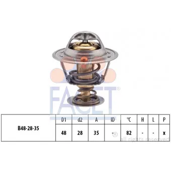 Thermostat d'eau FACET 7.8415S