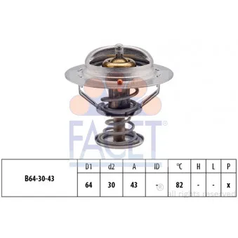 Thermostat d'eau FACET 7.8417S