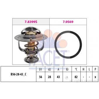 Thermostat d'eau FACET 7.8444