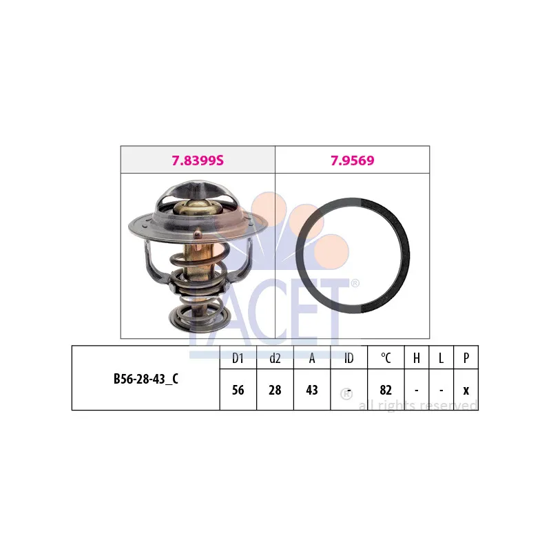 Thermostat d'eau FACET 7.8444