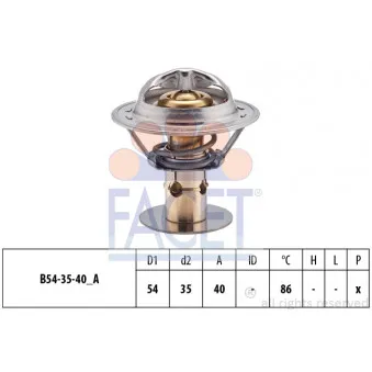 Thermostat d'eau FACET 7.8498S