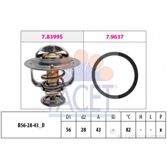 Thermostat d'eau FACET 7.8522