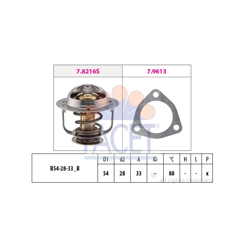 Thermostat d'eau FACET 7.8535