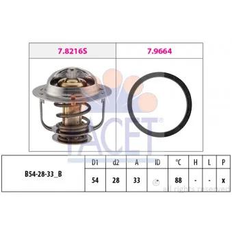 Thermostat d'eau FACET 7.8658