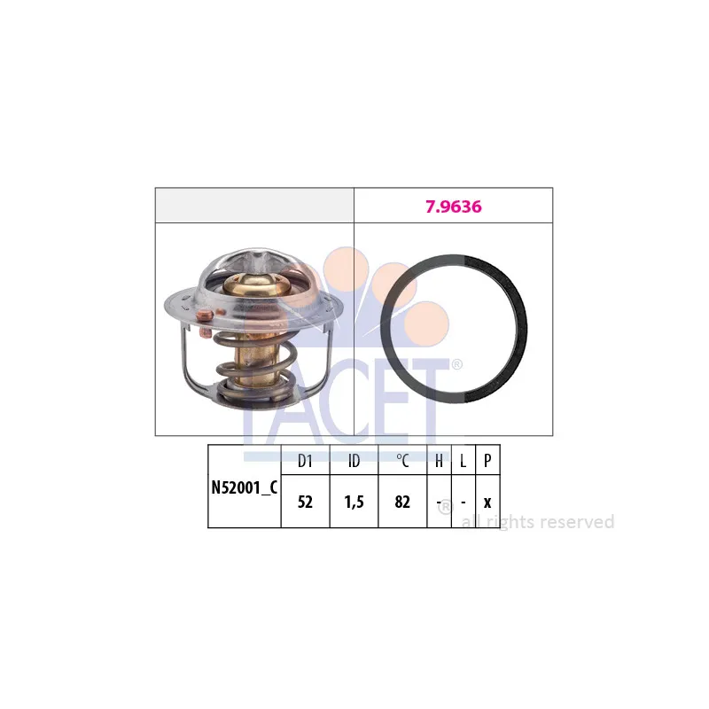 Thermostat d'eau FACET 7.8679