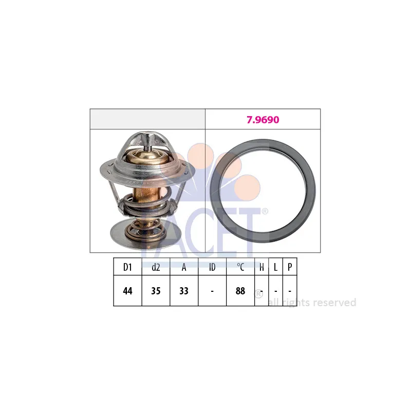 Thermostat d'eau FACET 7.8685