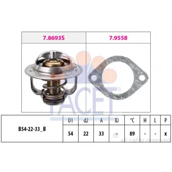 Thermostat d'eau FACET 7.8693