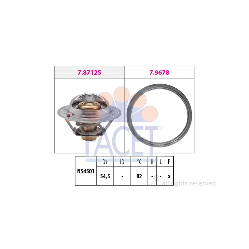 Thermostat d'eau FACET 7.8713