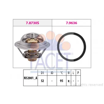 Thermostat d'eau FACET 7.8730