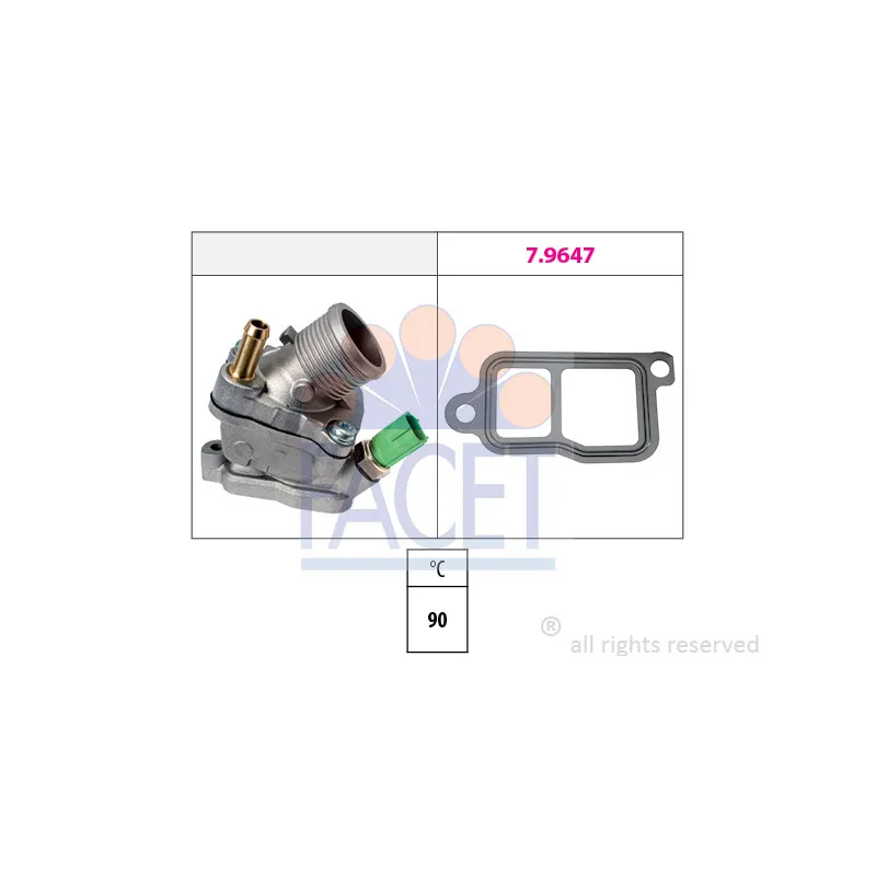 Thermostat d'eau FACET 7.8732