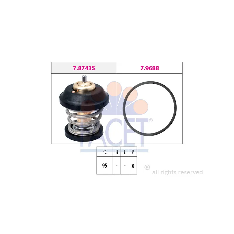 Thermostat d'eau FACET 7.8743