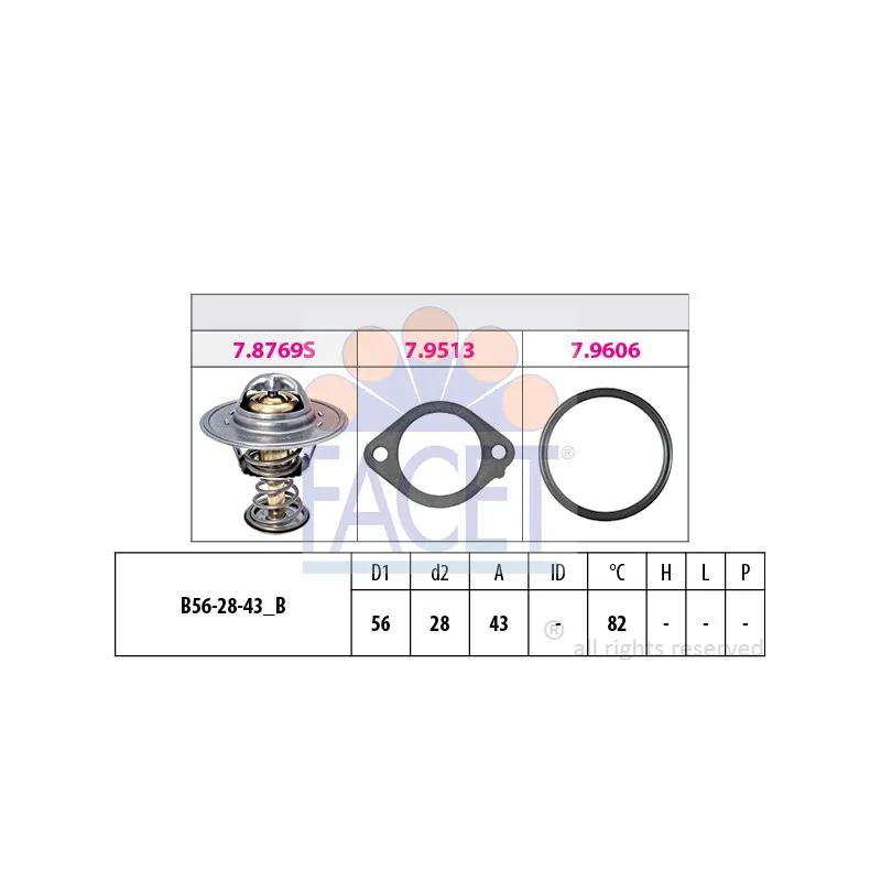 Thermostat d'eau FACET 7.8769