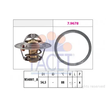 Thermostat d'eau FACET 7.8787