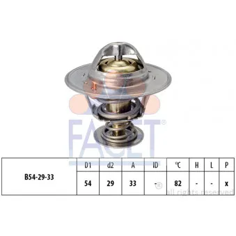 Thermostat d'eau FACET 7.8797S