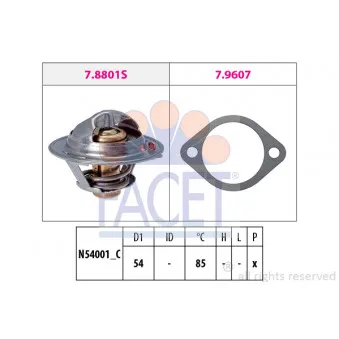 Thermostat d'eau FACET 7.8801