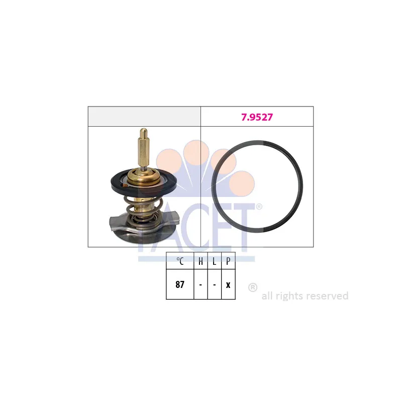 Thermostat d'eau FACET 7.8807