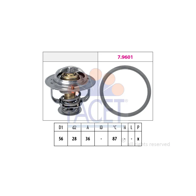 Thermostat d'eau FACET 7.8828