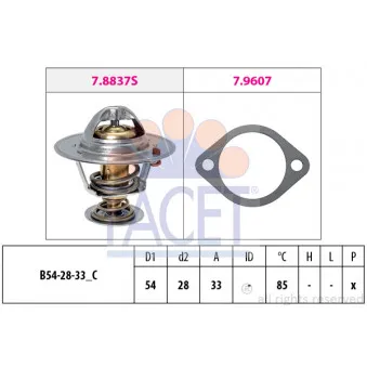 Thermostat d'eau FACET 7.8838