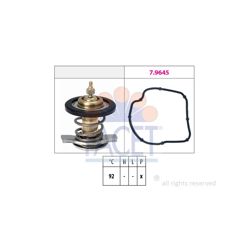 Thermostat d'eau FACET 7.8847