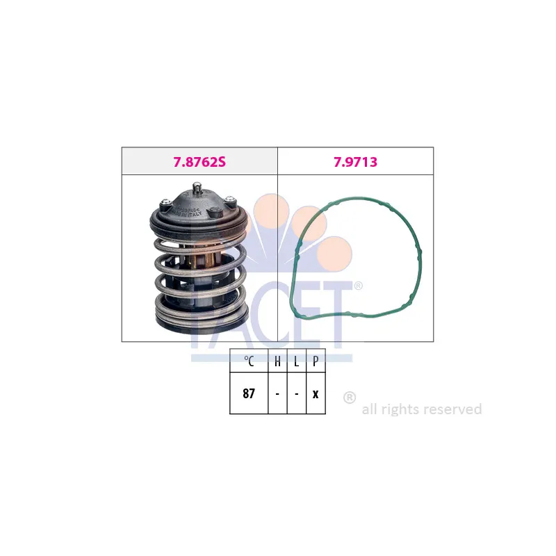 Thermostat d'eau FACET 7.8851